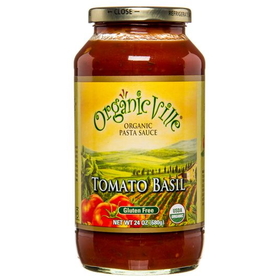 OrganicVille Pasta Sauce, Tomato Basil, Organic