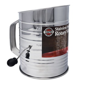Norpro Rotary Sifter, 5 cups, Stainless Steel
