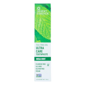Desert Essence Natural Tea Tree, Ultra Care, Toothpaste, Mega Mint