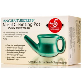 Ancient Secrets Nasal Cleansing Pot, Plastic (for travel)