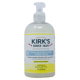 Kirk's Hand Soap, Hydrating &amp; Odor Neutralizing, Lemon &amp; Eucalyptus