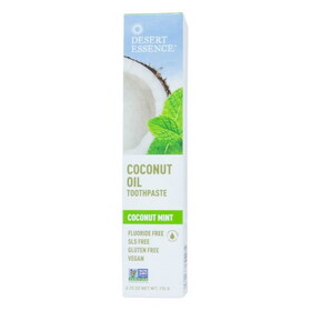 Desert Essence Coconut Oil Toothpaste, Coconut Mint