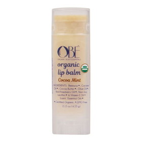 OBE Organic Body Essentials Lip Balm, Cocoa Mint, Organic