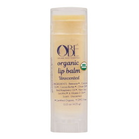 OBE Organic Body Essentials Lip Balm, Unscented, Organic