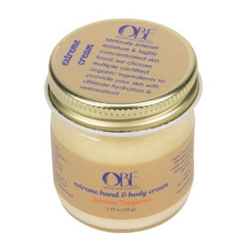 OBE Organic Body Essentials Hand and Body Cream, Extreme, Jasmine Tangerine
