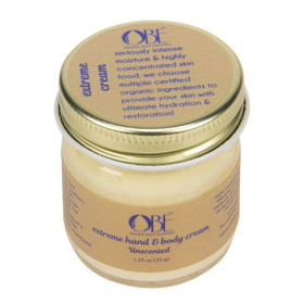 OBE Organic Body Essentials Hand and Body Cream, Extreme, Unscented