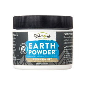 Redmond Earthpowder Tooth Powder, Peppermint with Activated Charcoal