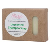 Becky's Tallow Treasures Shampoo Soap, Grass-Fed Tallow, Unscented