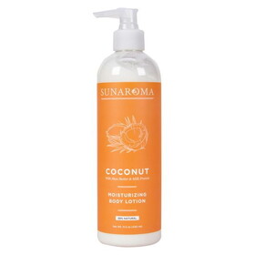 Sunaroma Body Lotion, Moisturizing, Coconut with Shea Butter &amp; Milk Protein
