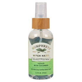 Humphrey's Facial Mist Witch Hazel Refresh with Cucumber, Alcohol Free