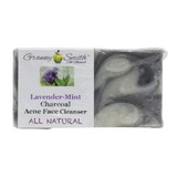 Granny Smith Soap Bar, Charcoal Acne Face Cleanser, Lavender & Peppermint, All Natural