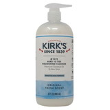 Kirk's Body Wash, 3 in 1 Head to Toe Nourishing Cleanser, Original Fresh Scent