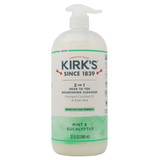 Kirk's Body Wash, 3 in 1 Head to Toe Nourishing Cleanser, Mint & Eucalyptus