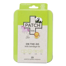 Nutricare Patch Kids, On-The-Go Bamboo Bandage Kit