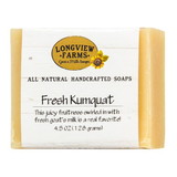 Longview Farms Goat Milk Bar Soap, Handcrafted, Fresh Kumquat, All Natural