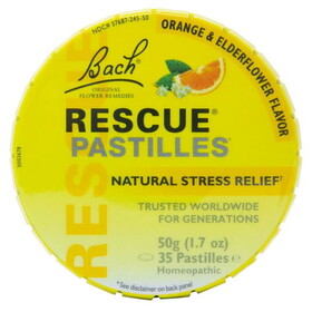 Rescue Remedy RESCUE Pastilles, Orange &amp; Elderflower