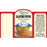 Azure Market Organics Green Jalapeno Pepper, Ground, Organic