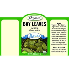 Azure Market Organics Bay Leaves, Whole, Organic