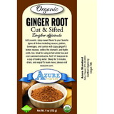 Azure Market Organics Ginger Root, Cut & Sifted, Organic
