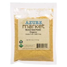 Azure Market Organics Mustard Seed Powder, Yellow, Bold, Organic