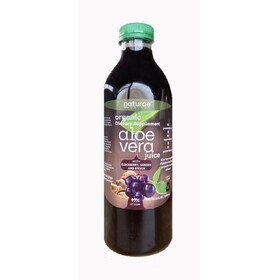 Naturae Healthy Aloe Vera Juice with Elderberry, Ginger, and Stevia