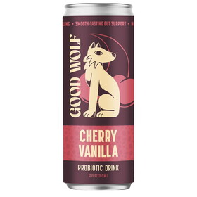 Good Wolf Probiotic Soda, Handcrafted, Cherry Vanilla