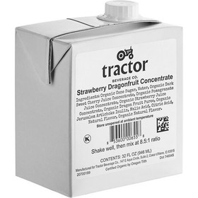 Tractor Beverage Co. Strawberry Dragonfruit, 8.5:1 Concentrate, Organic