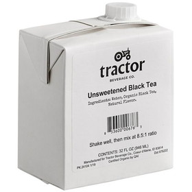 Tractor Beverage Co. Unsweet Black Tea, 8.5:1 Concentrate, Organic
