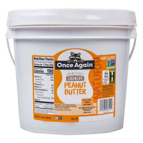 Once Again Nut Butter, Inc. Peanut Butter, Unsweetened, Crunchy
