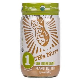 CB's Nuts Peanut Butter, Creamunchy, Organic