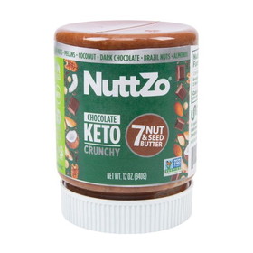 NuttZo Seven Nut &amp; Seed Butter, Chocolate, Keto, Crunchy