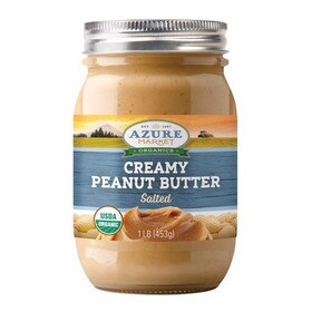 Azure Market Organics Peanut Butter, Creamy, Salted, Organic