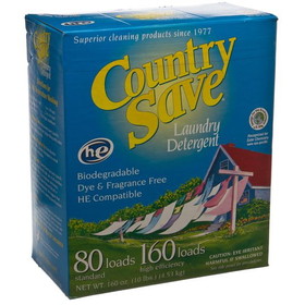 Country Save Laundry Detergent, 160 frontloads/80 toploads