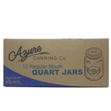 Azure Canning Co. Canning Jars, Quart, Regular (with lids & bands)