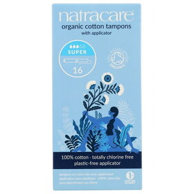 Natracare Super Tampons with Applicator, Organic