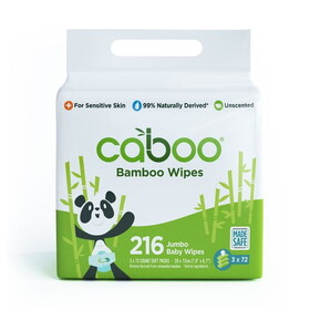 Caboo Baby Wipes, Bamboo, Natural Aloe Scent, Value Pack