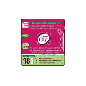 Genial Day Panty Liner, Absorbent, Eco-Certified