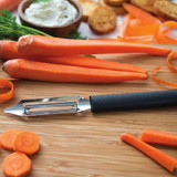 Rada Cutlery Deluxe Vegetable Peeler, Black Handle