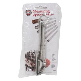 Norpro Measuring Spoons, Stainless Steel, Set of 6