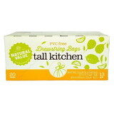 Natural Value Tall Kitchen Bags, Drawstring