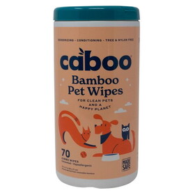 Caboo Pet Wipes, Bamboo, Unscented, Hypoallergenic