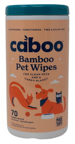 Caboo Pet Wipes, Bamboo, Unscented, Hypoallergenic