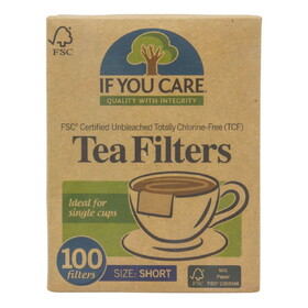 If You Care Tea Filters, Short, Unbleached