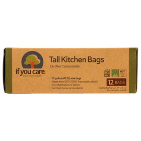 If You Care Trash Bags, Compostable, 13 Gallon