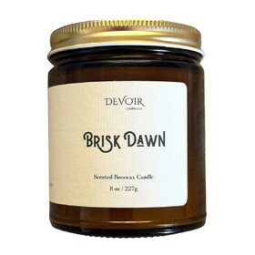 Devoir Candle Co Beeswax Candle, Brisk Dawn
