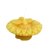 Bee Healthy Candles Candle, Beeswax, Floating Bee Pillar, Gold