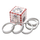 Mason Jar Lifestyle Jar Bands/Rings, Wide Mouth, Stainless Steel - 5 Pack