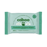 Caboo Flushable Wipes, Bamboo, Mint