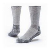 Maggie's Organics Wool Socks, Mountain Hiker, Black/Grey, Adult 9-11, Organic