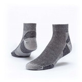 Maggie's Organics Wool Socks, Urban Hiker, Ankle, Black/Grey, Adult 9-11, Organic